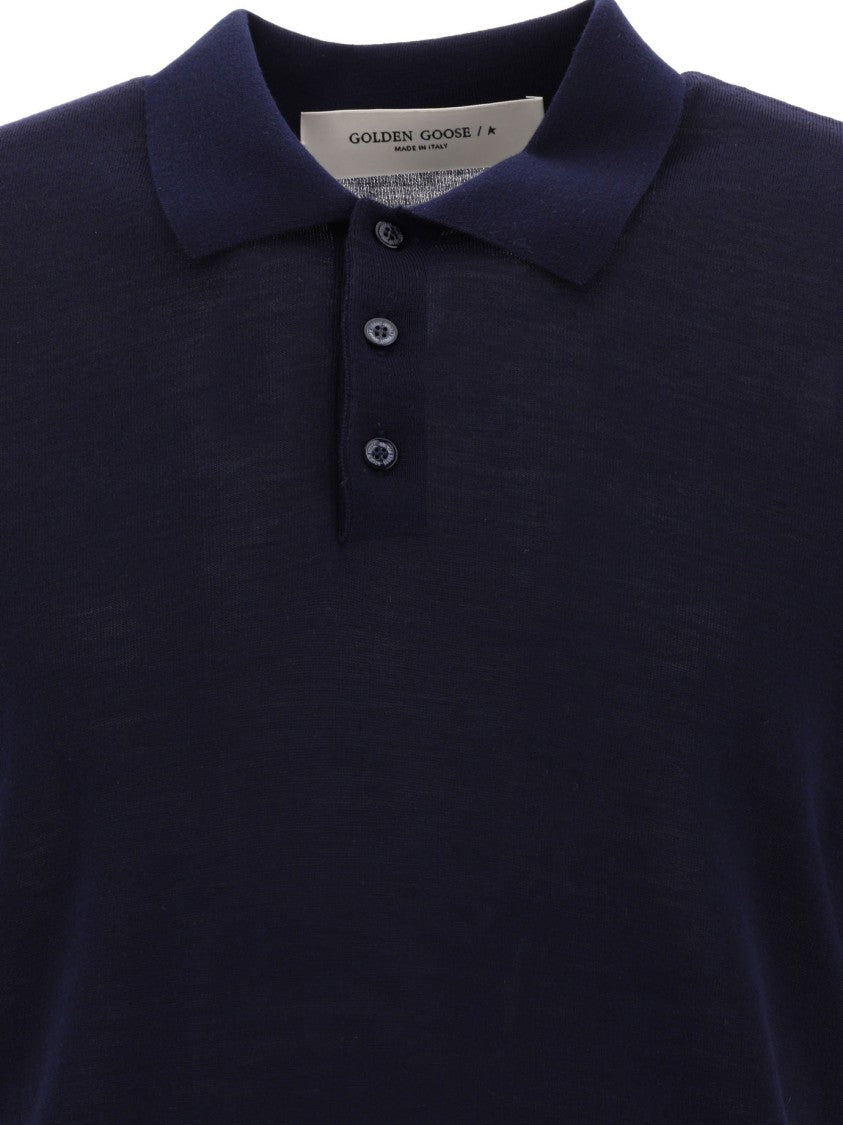 Golden Goose Merino Wool Polo Shirt