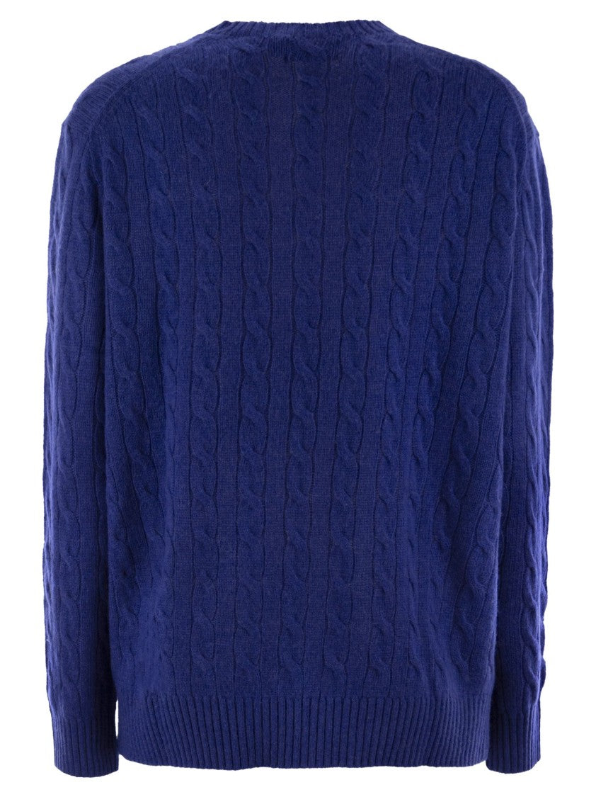 Polo Ralph Lauren Plaited Wool And Cashmere Crew-Neck