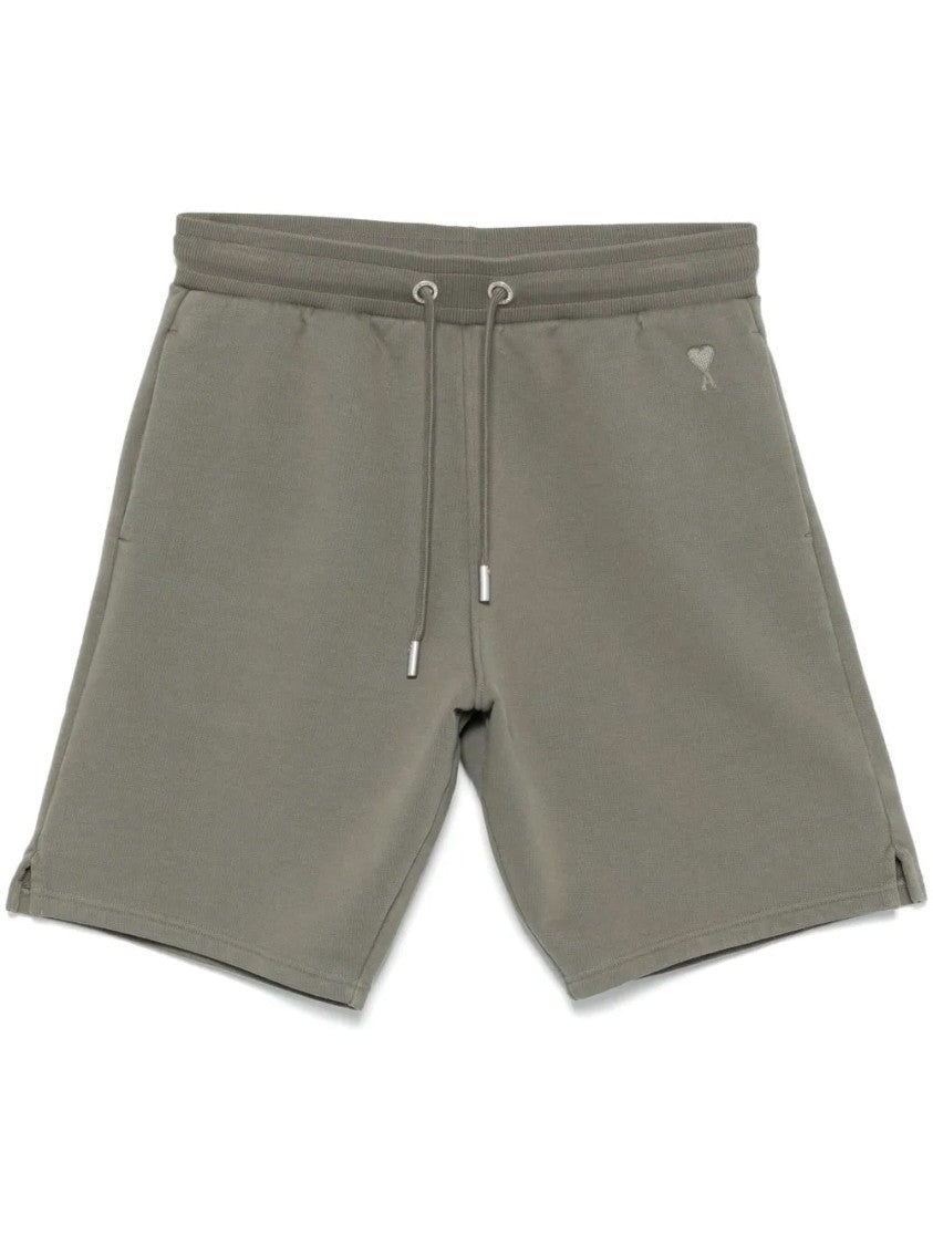 Ami Paris Relaxed-fit Cotton Shorts