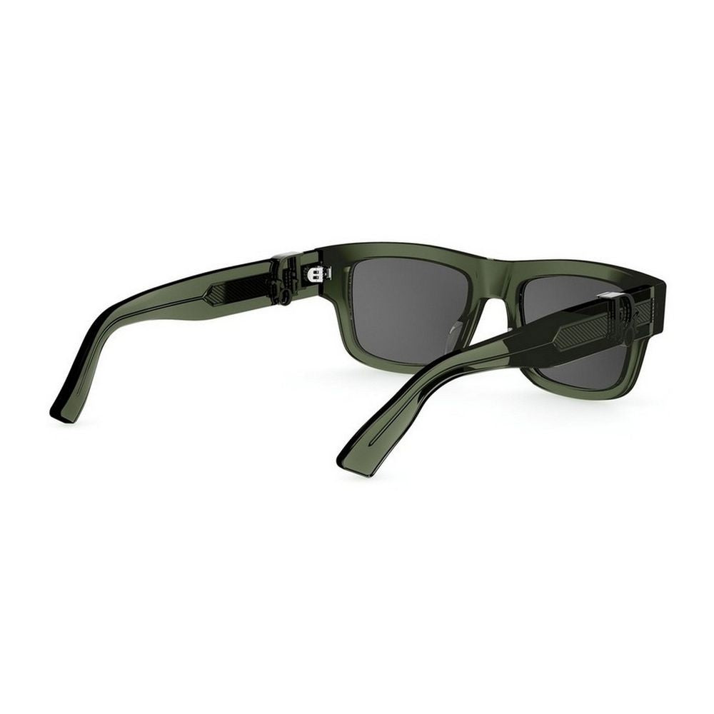 Dior Oblique S3i Translucent Green Acetate Rectangular Dioroblique Sunglasses