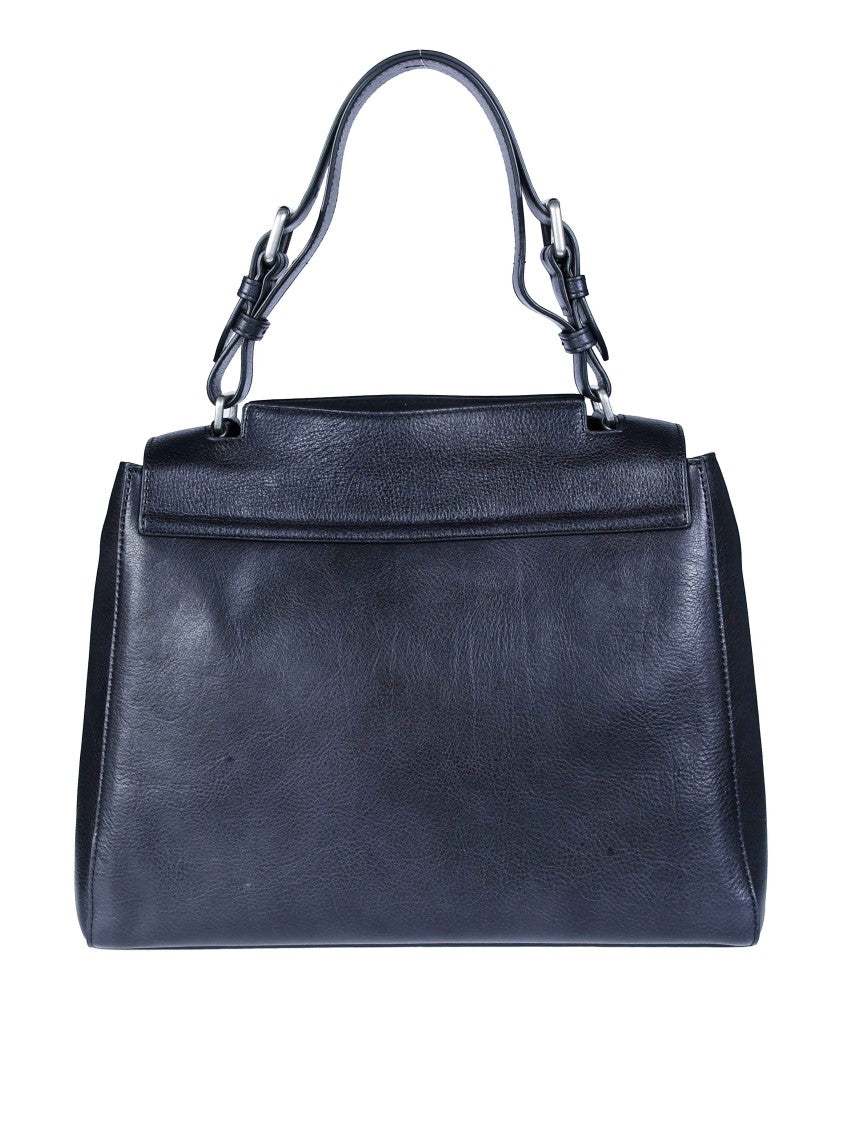 Orciani Sveva M Lagoon Smooth Leather Shoulder Bag
