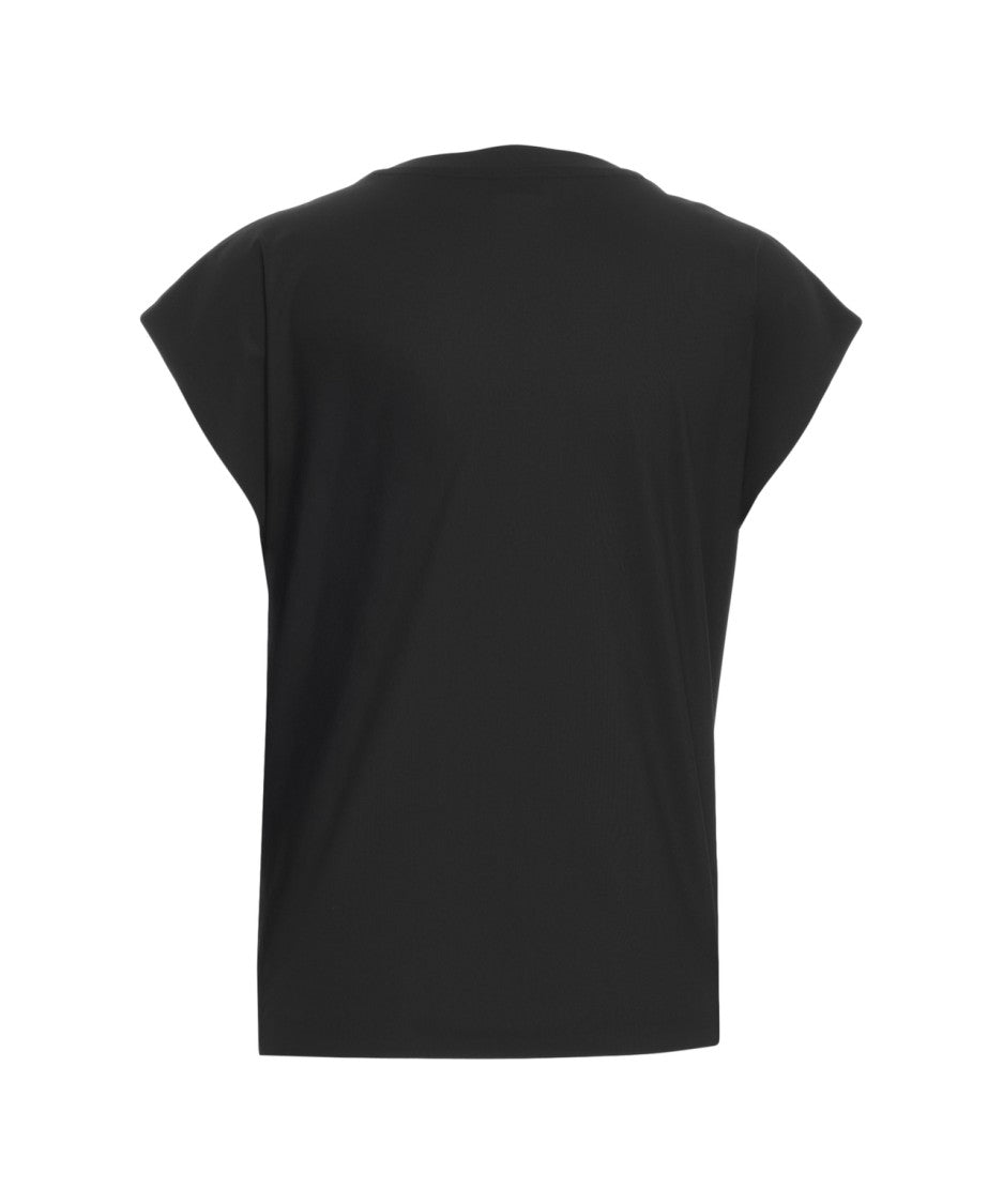 Alpha Tauri Black T-Shirt With Embossed Logo And Modern Silhouette