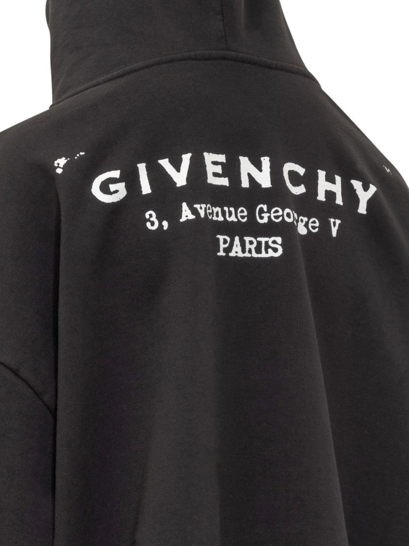 Givenchy Relaxed Fit Hoodie Sweatshirt With Contrasting Logo