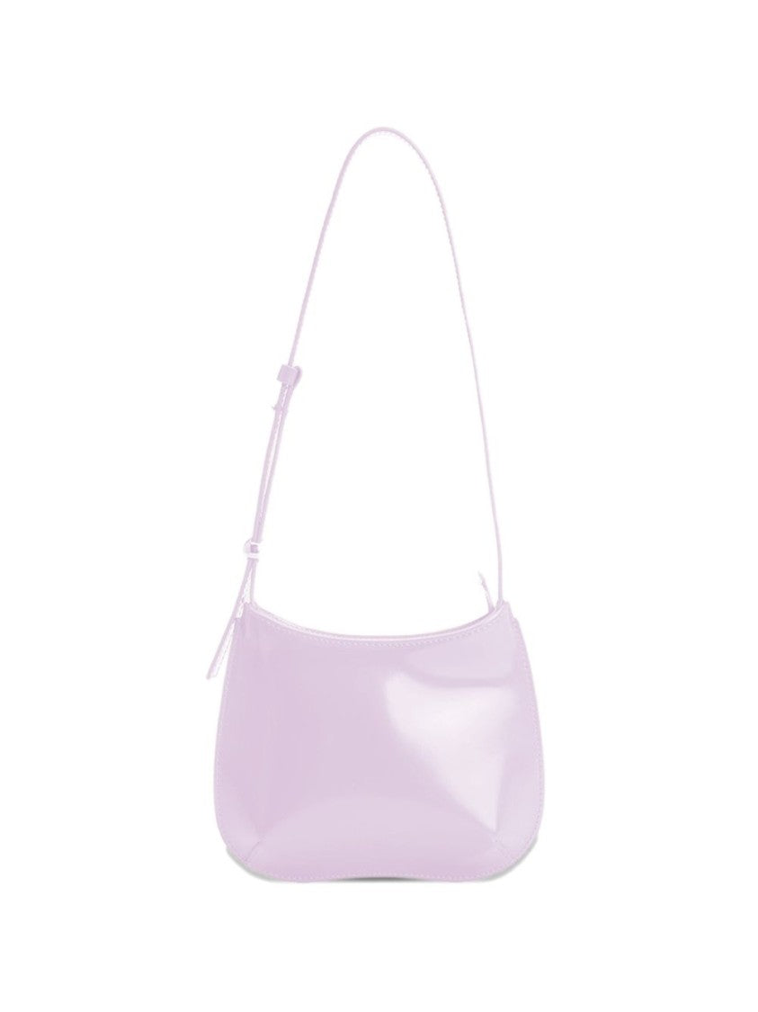 Jacquemus Light Pink Glossy Curved Shoulder Bag