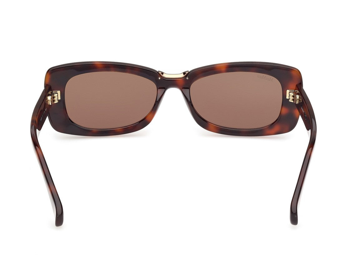 Max Mara Tortoiseshell Mm0197 Oversized Square Acetate Sunglasses