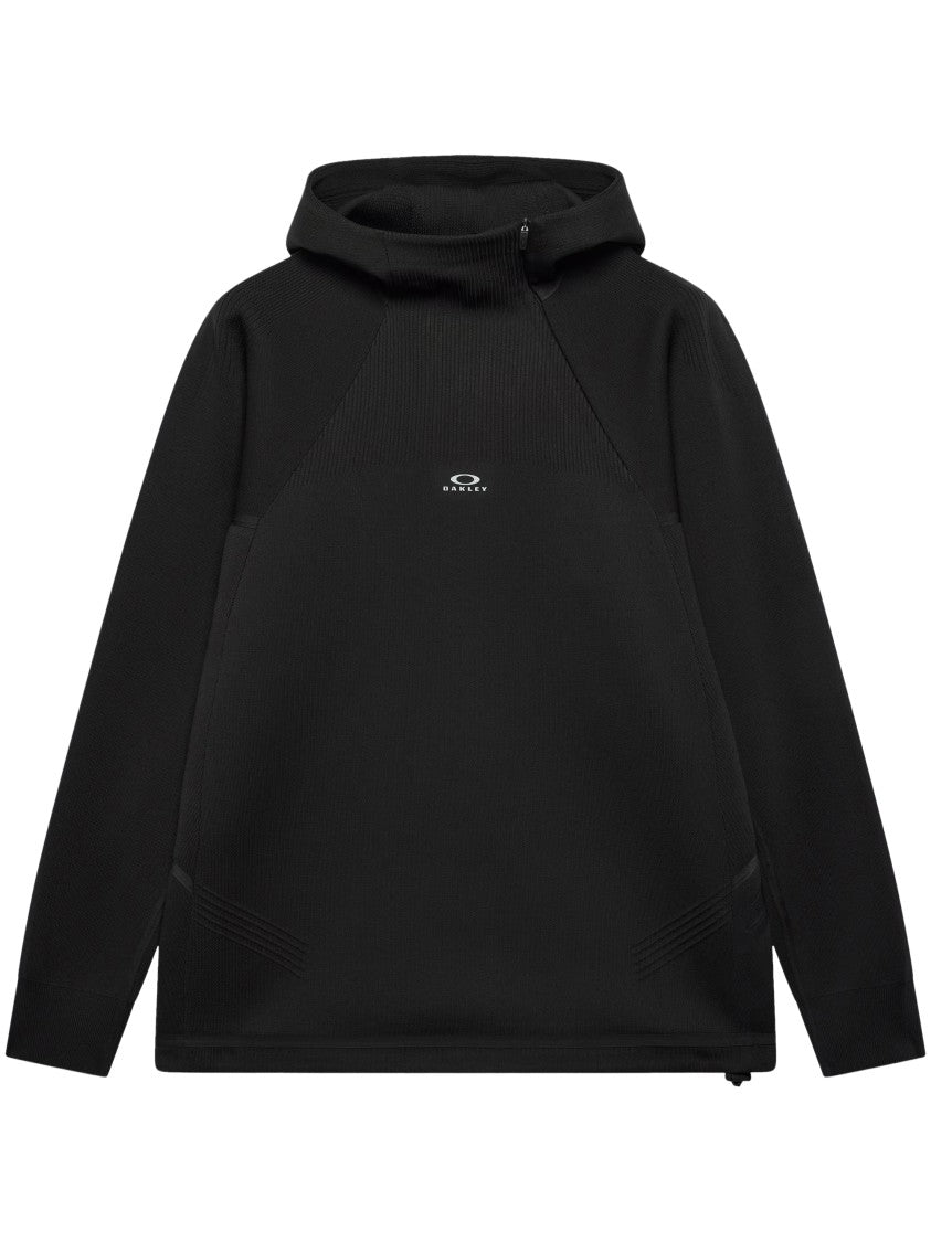 Oakley Black Latitude Veil Knitted Fitted Hood Hoodie