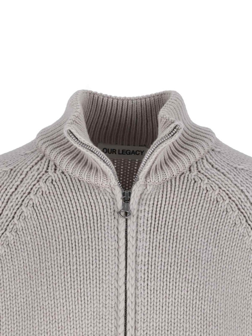 Our Legacy Ultra Zip Cardigan – Light Grey