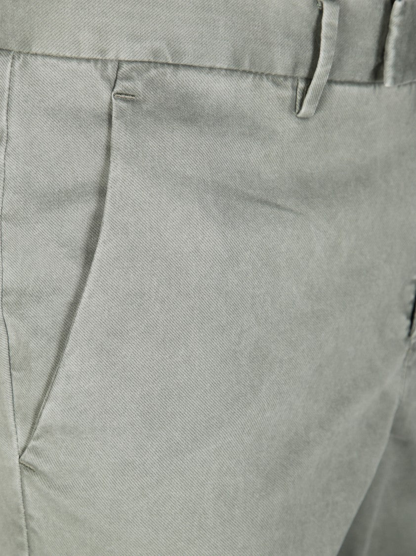 Pt01 Tailored Slim-Fit Pants With Clean Waistband