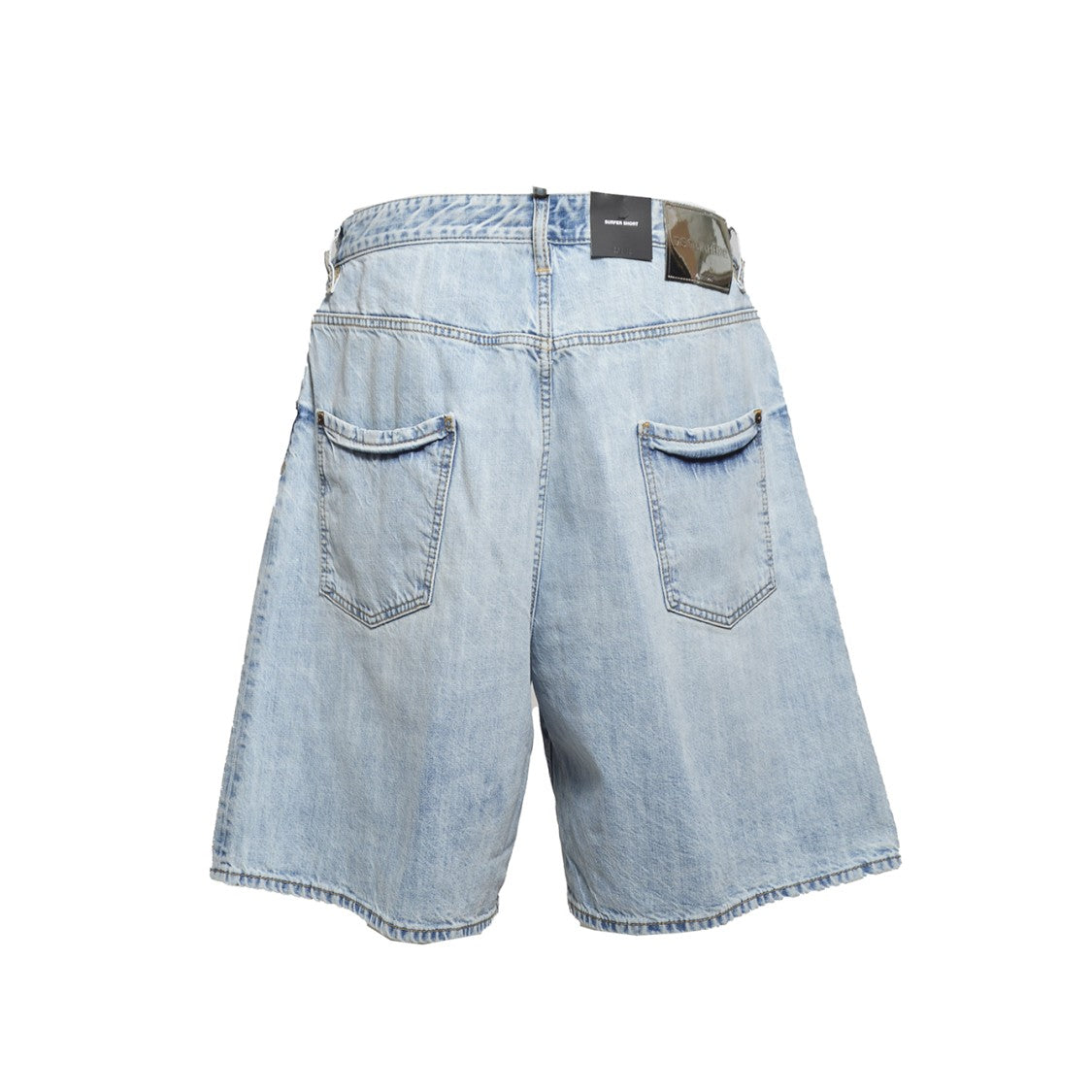 Dsquared2 Blue Cotton Palm Beach Bermuda Shorts