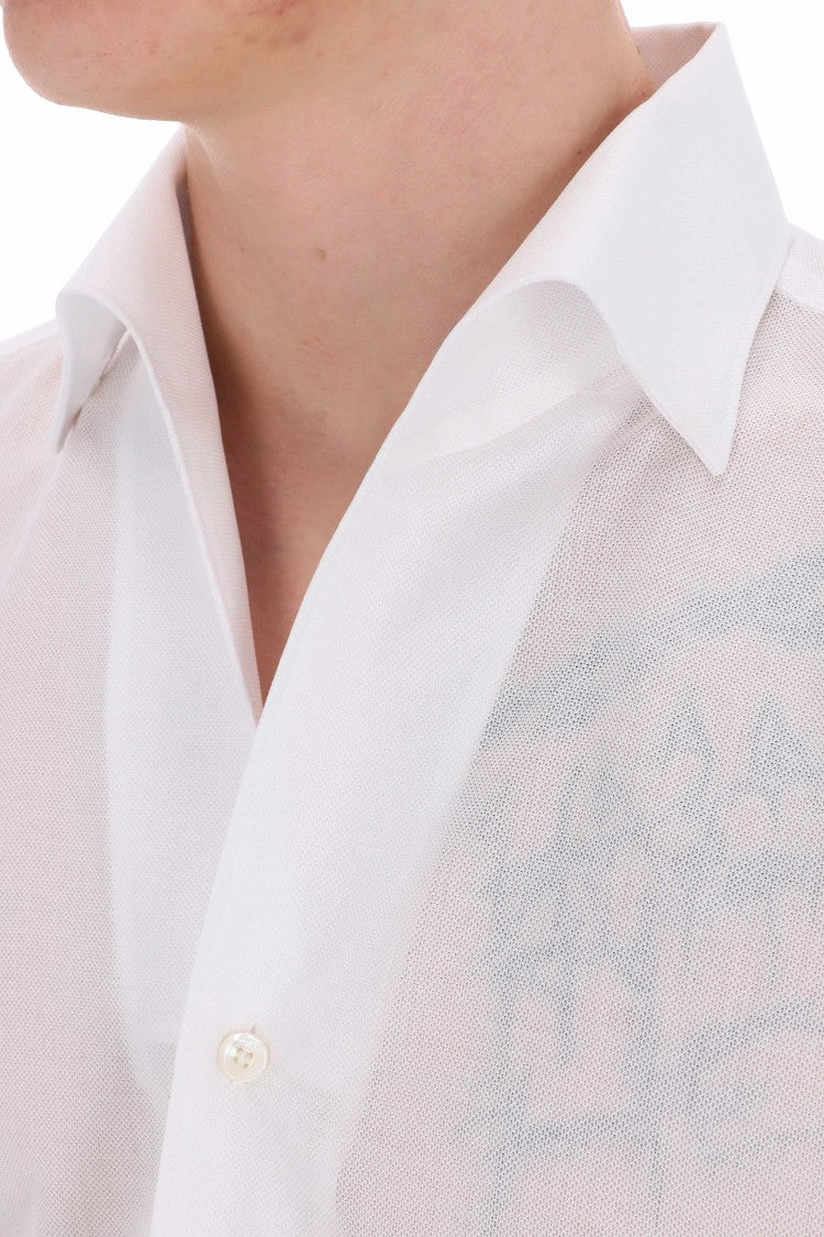 Finamore Ustica Collar Cotton Tailored Shirt