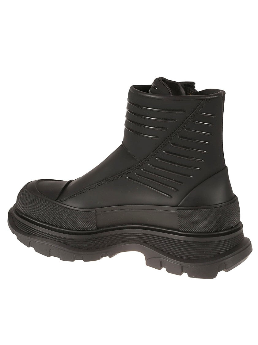 Alexander Mcqueen High-Top Leather Boots