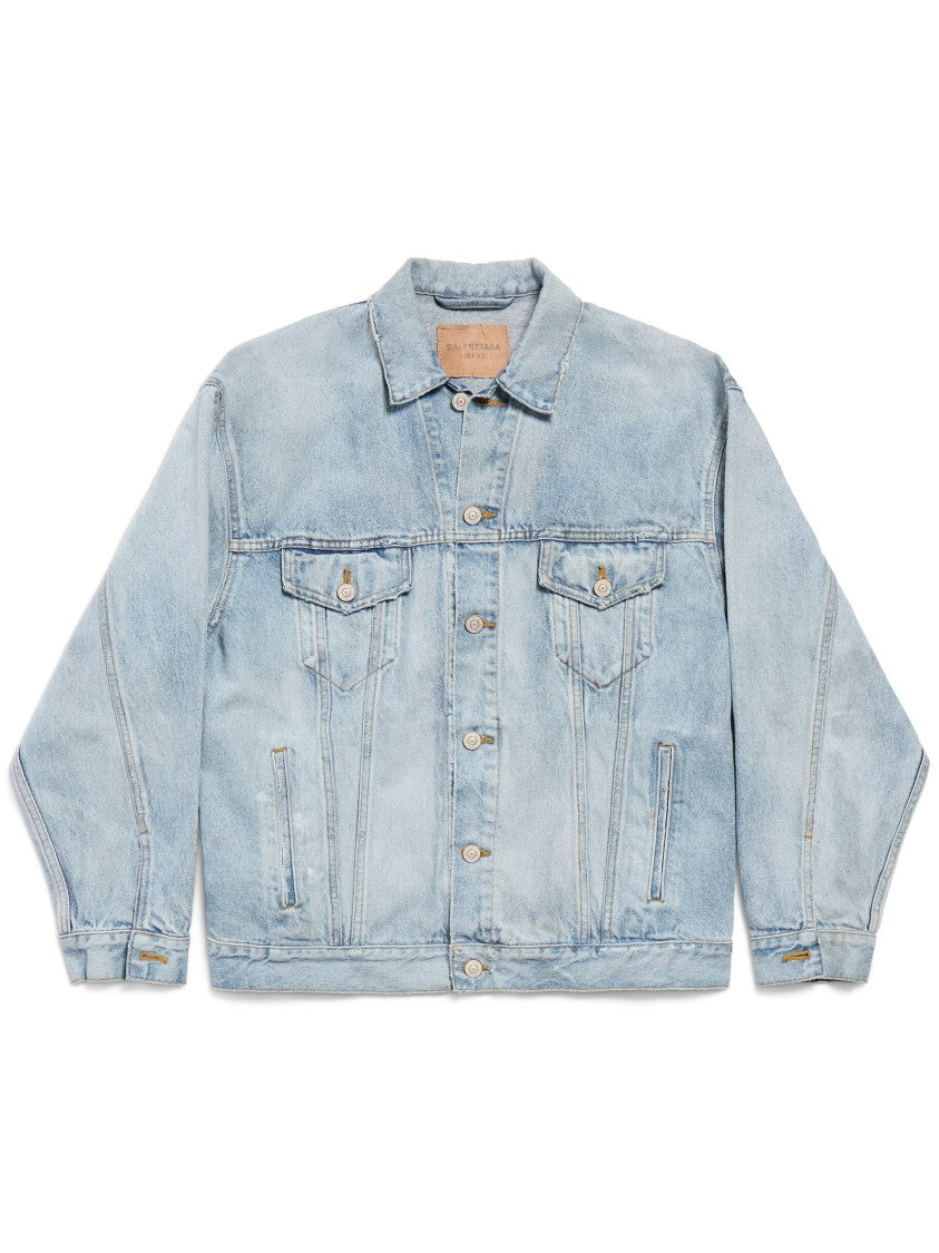 Balenciaga Light Wash Regular Back Patch Jacket