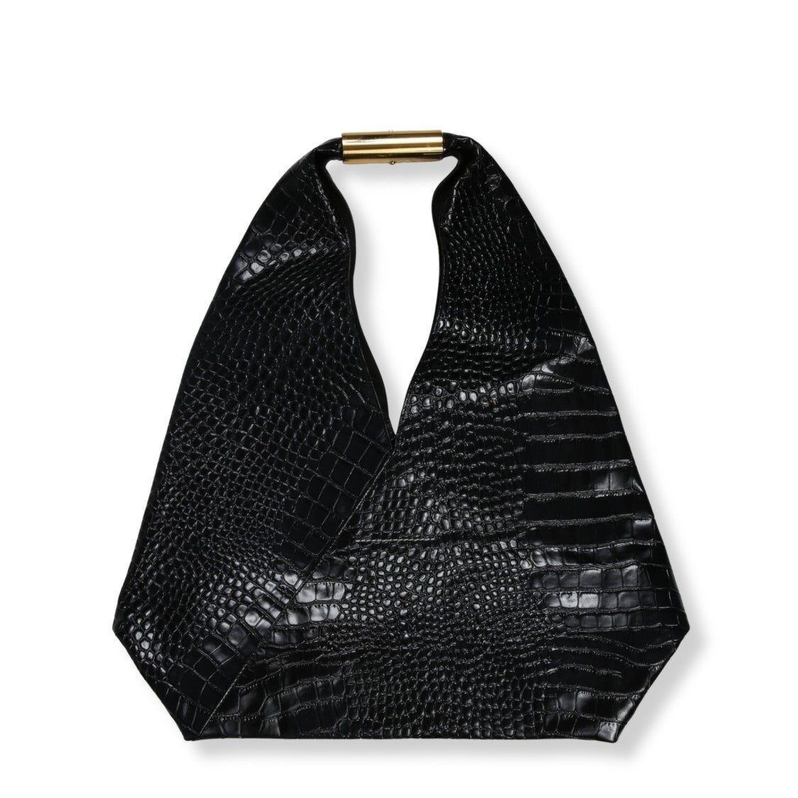 Mm6 By Maison Margiela Origami-Inspired Tote Bag With Crocodile Effect