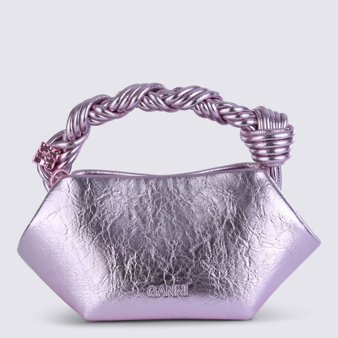 Ganni Metallic Top Handle Bag