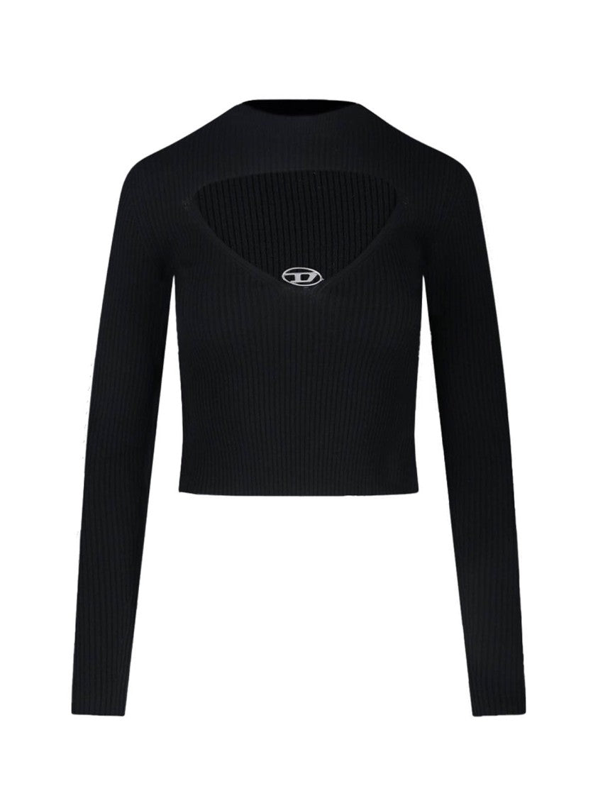 Diesel 'Olina' Crop T-Shirt – Black