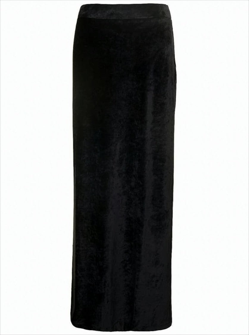 Balenciaga Black Maxi Skirt With Fitted Waistband