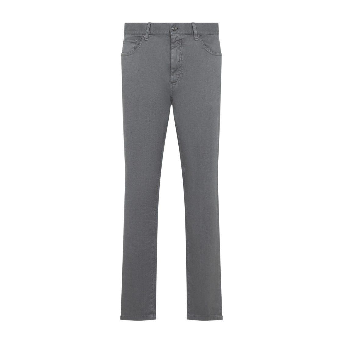 Zegna Slim Fit Casual Pants With Five-Pocket Design