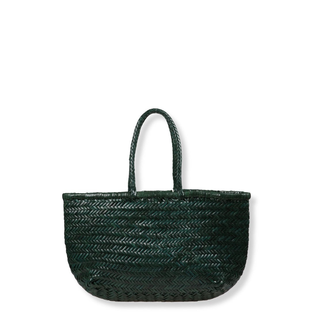 Dragon Diffusion Handwoven Herringbone Tote Bag With Braided Handles