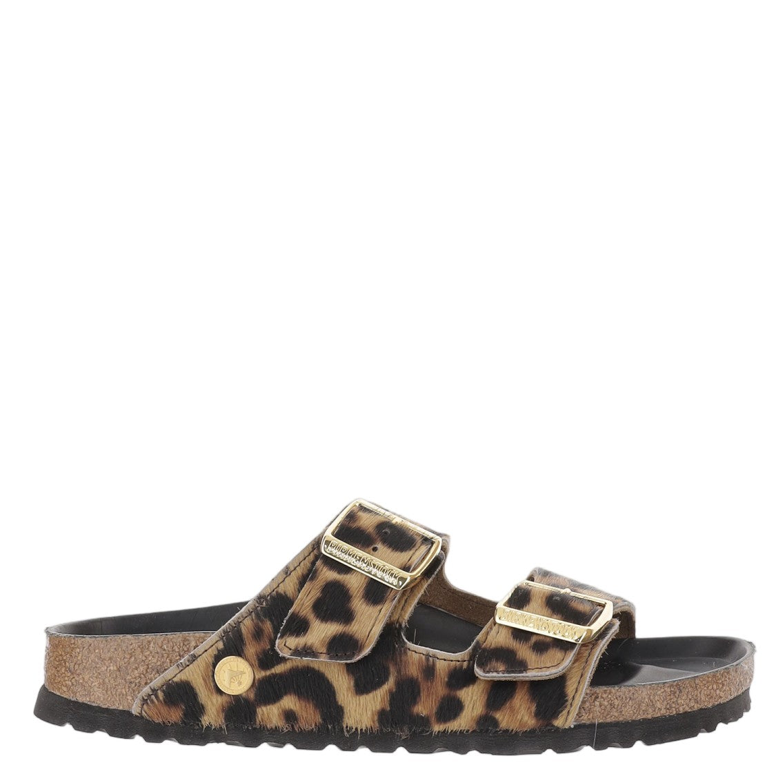 Birkenstock Arizona Ponyskin Sandals With Adjustable Straps And Animal Print
