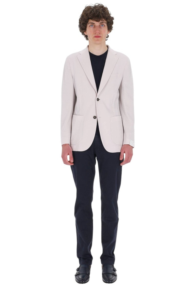 Eleventy Beige Australis Super 150S Wool Blazer