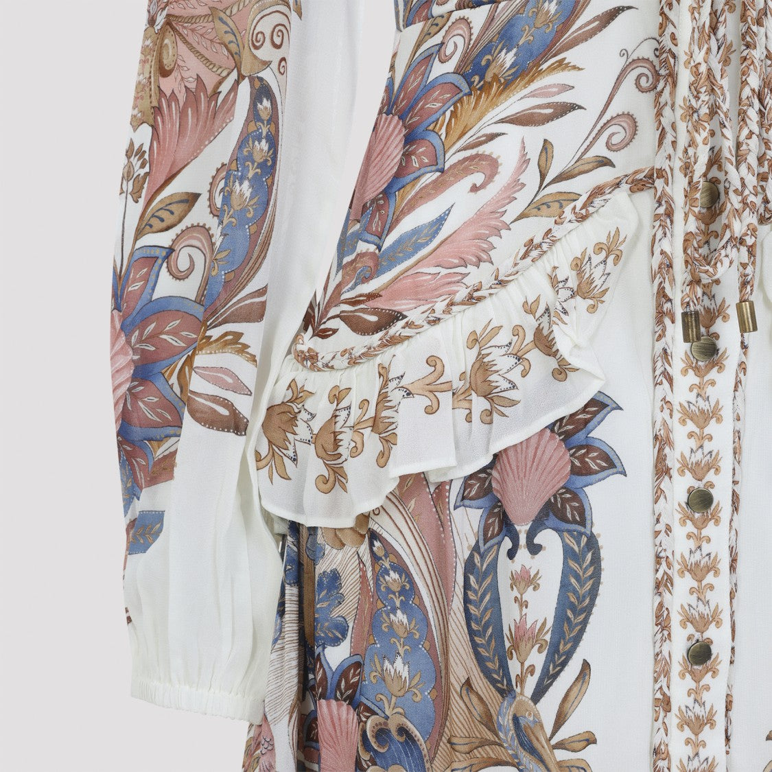 Farm Rio Tiered Maxi Dress With Floral Paisley Pattern