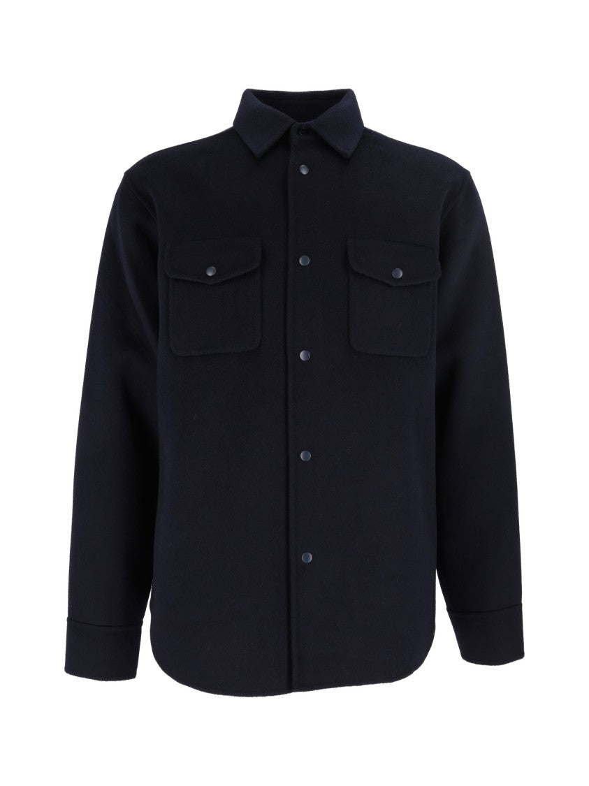 Aspesi Wool Flap-Pocket Shirt Jacket