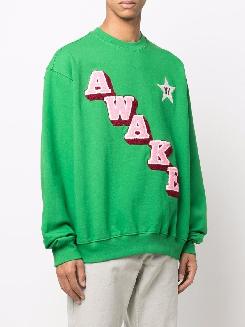 Awake Ny Script Crew Neck Sweatshirt