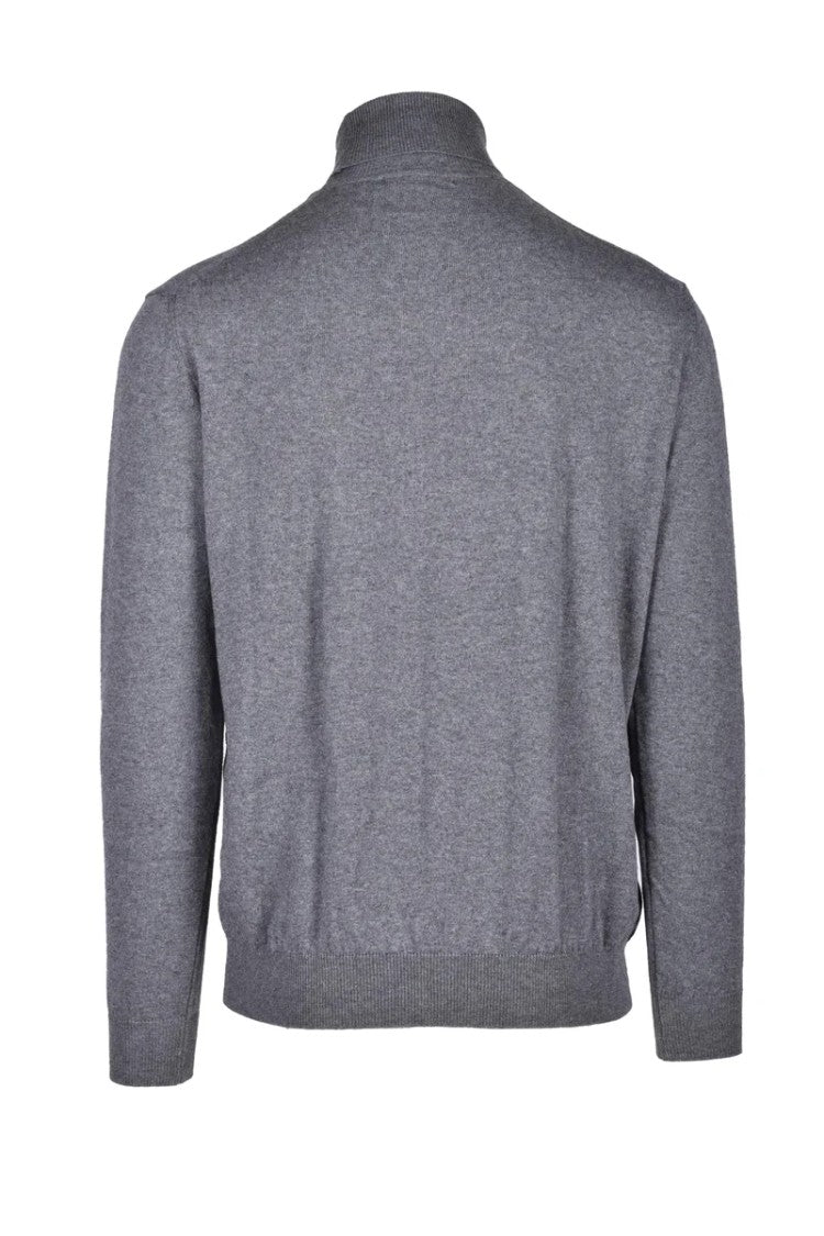 Hammond Grey High-Neck Cashmere-Blend Sweater