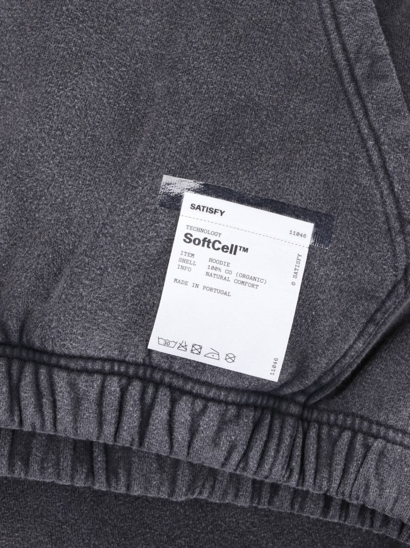 Satisfy Black Softcell™ Cotton Hooded Sweatshirt