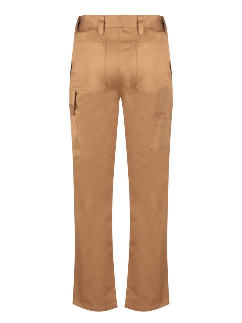 Burberry Brown Cotton Straight-Cut Trousers