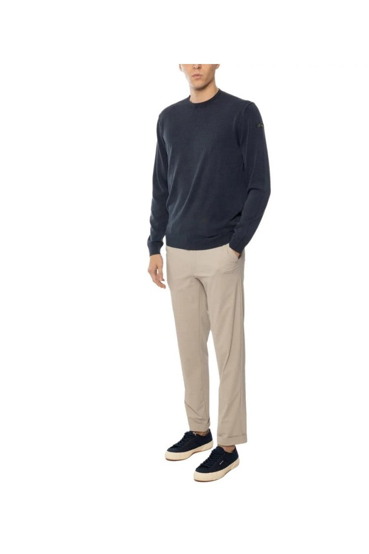 Rrd White Tailored Elasticized Waist Trousers