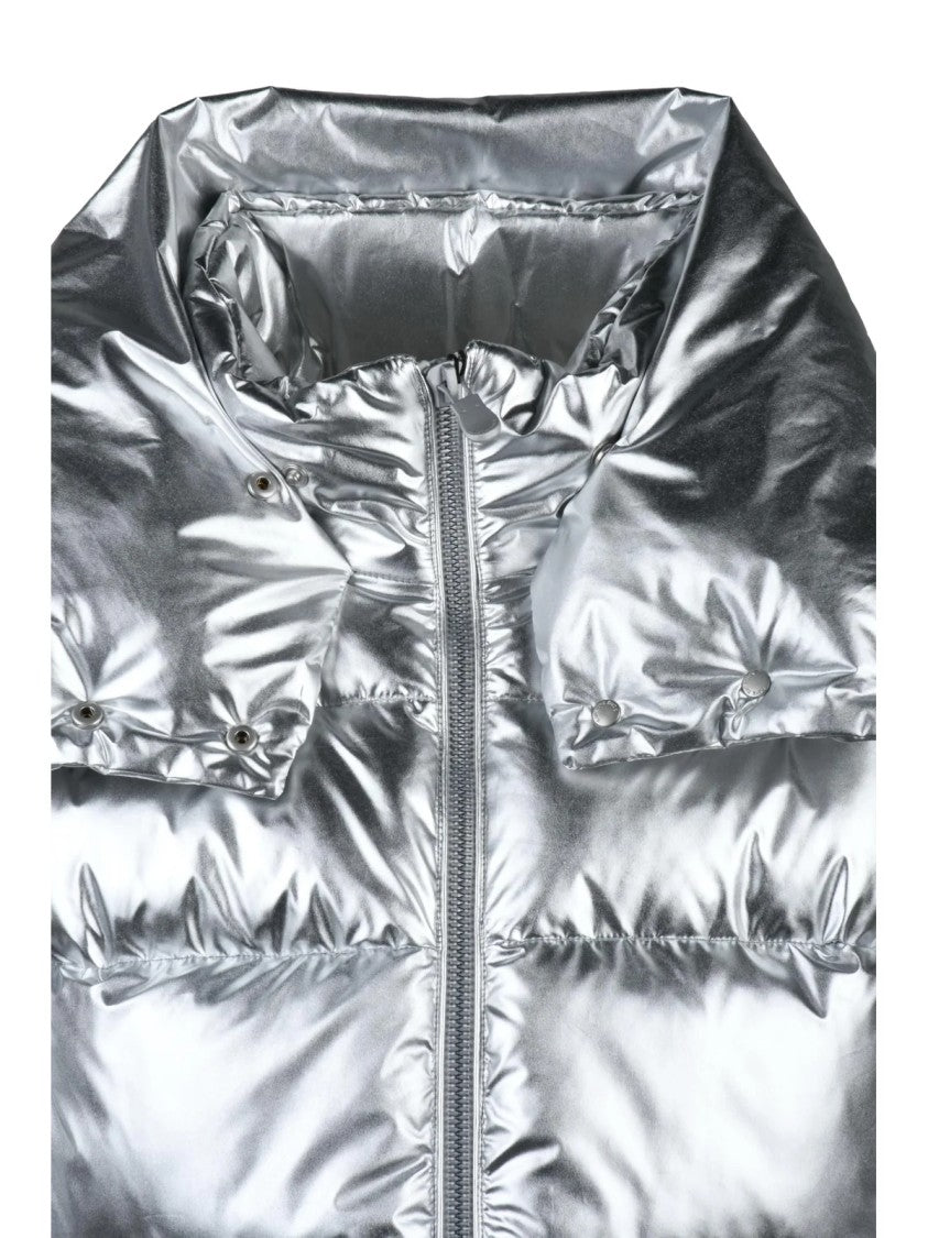 Save The Duck Silver Polyester Down Jacket