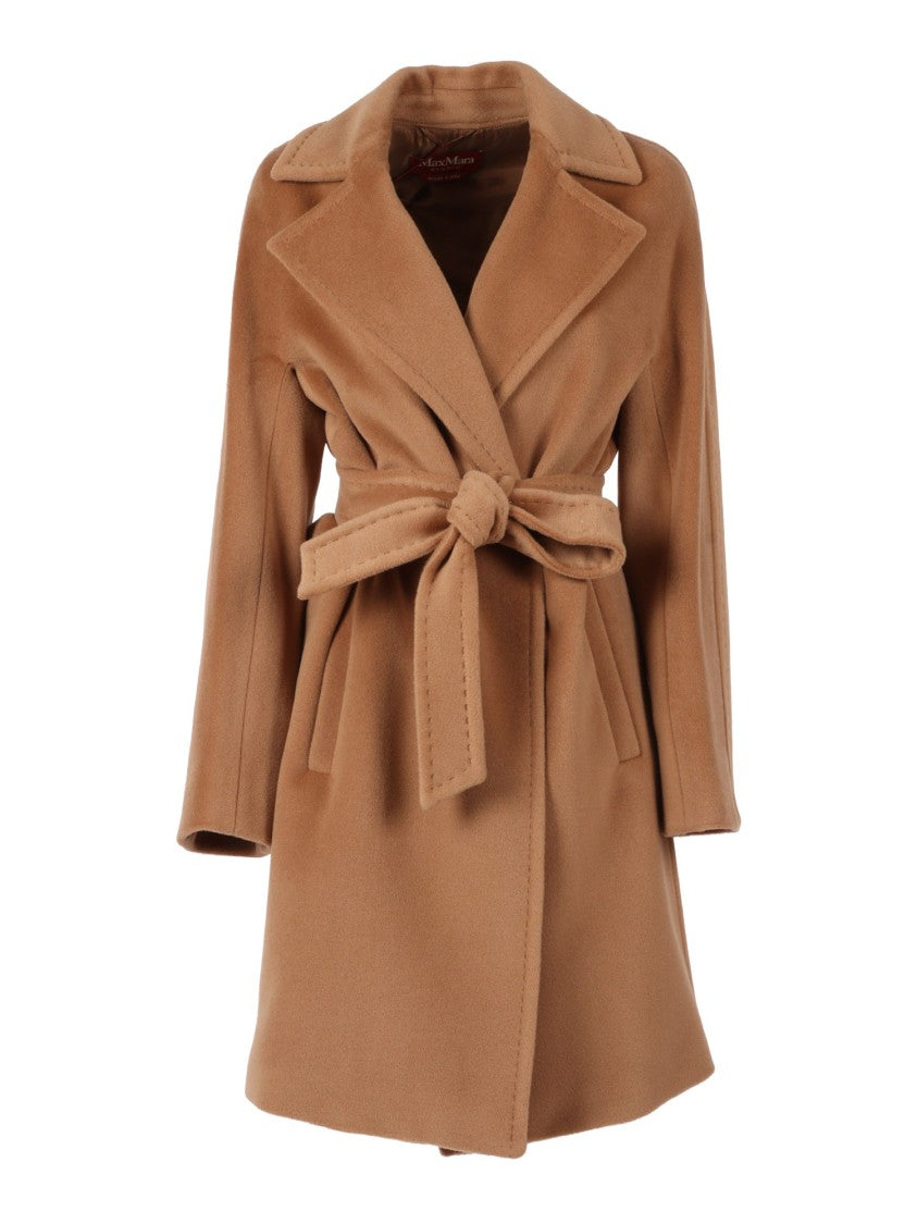 Max Mara Structured Camel Wool Coat With Tailored Fit