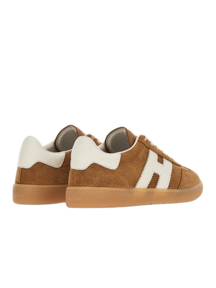 Hogan Suede Leather Sneakers With Iconic Serrated 'H'