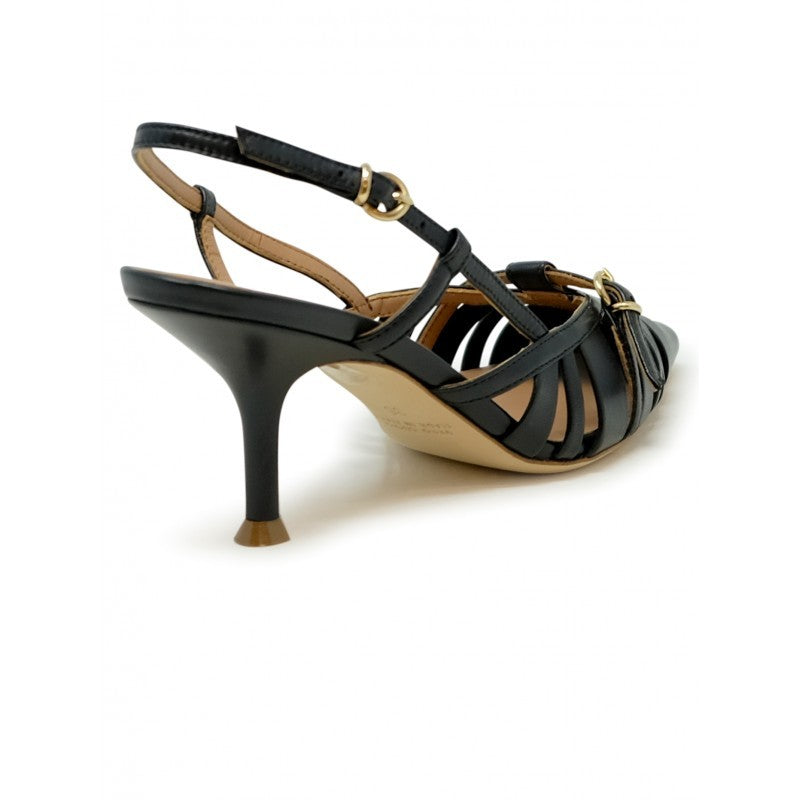 Lella Baldi Le2596 Black Leather Sandals