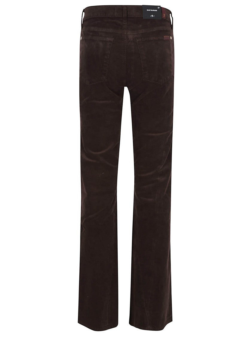 7 For All Mankind Flared Mid-Rise Jeans With Fitted Silhouette