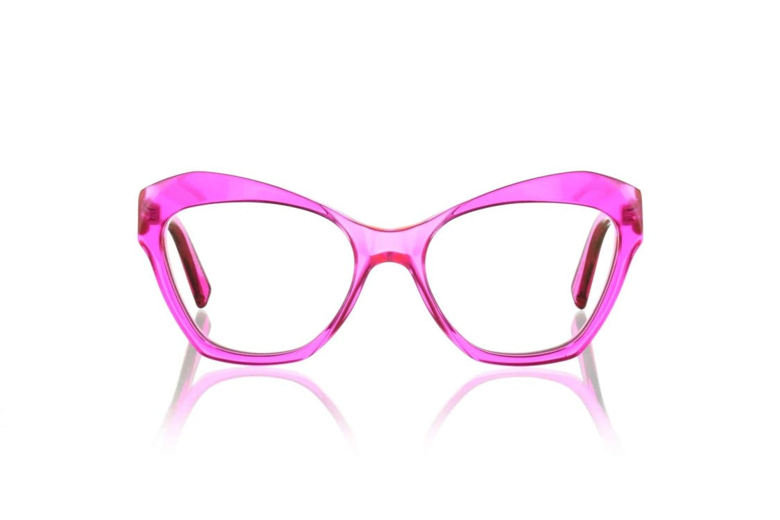 Kirk&Kirk 11Mw4c10a Translucent Pink Cat-Eye Sunglasses