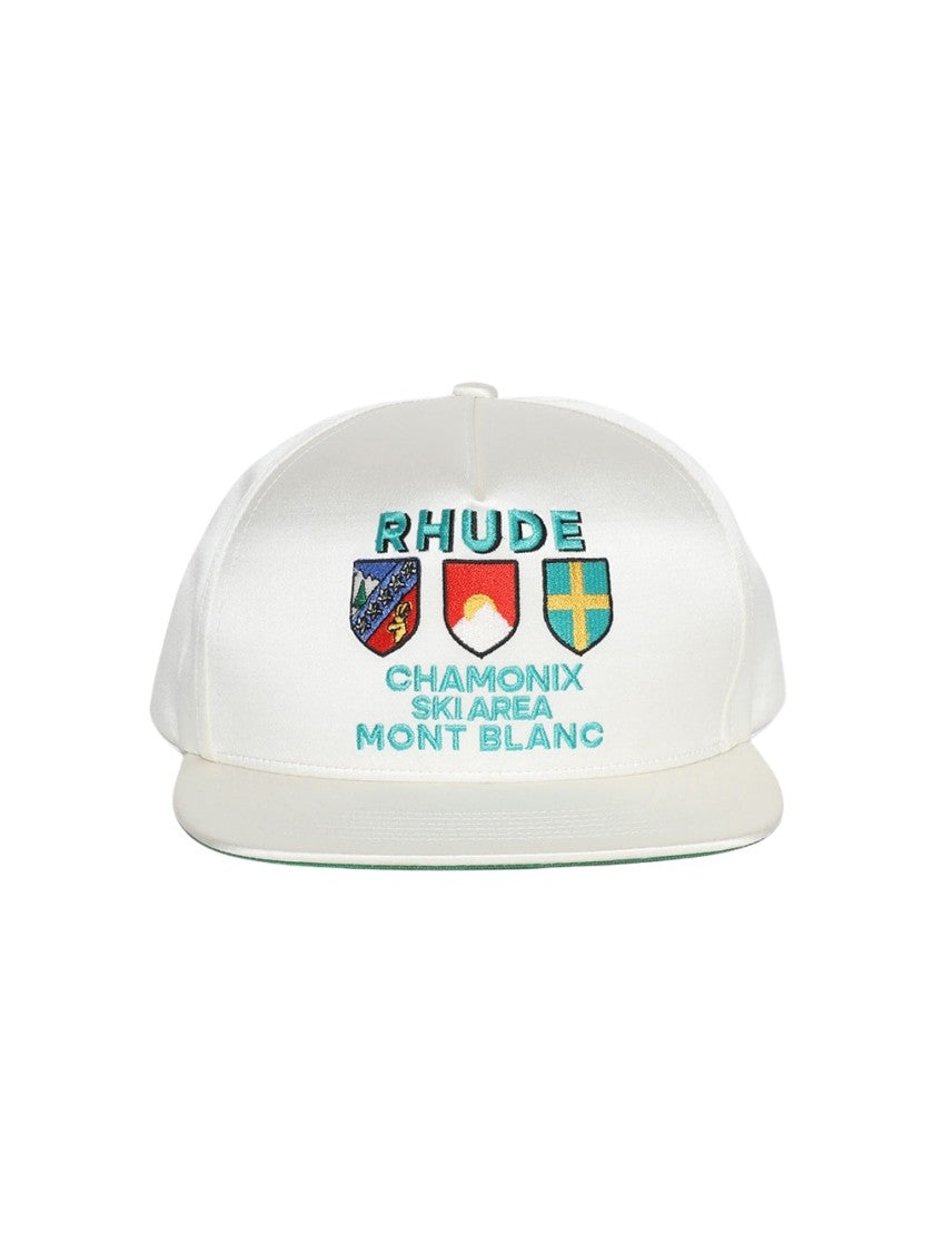 Rhude Chamonix Satin Structured Hat Off White