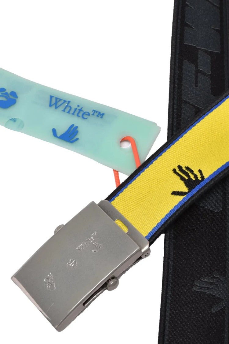 Off-White Logo Belt - Yellow/Black