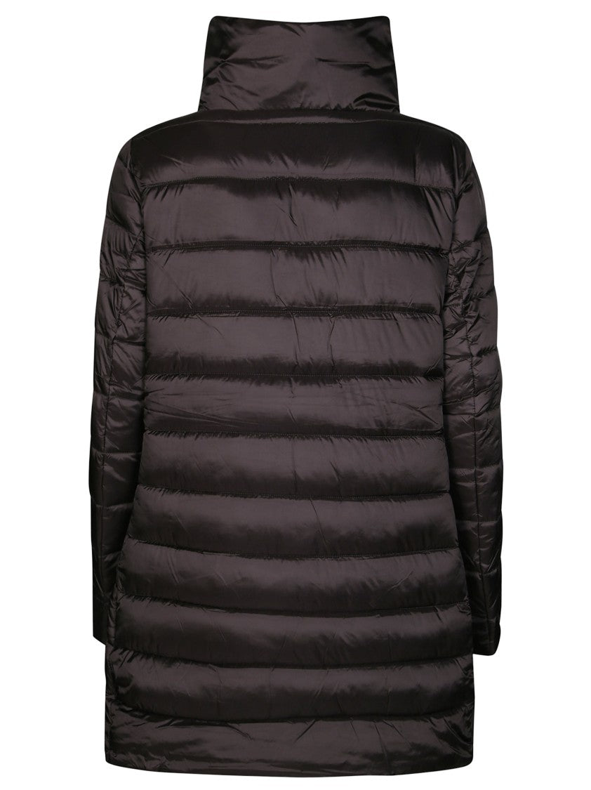 Save The Duck Long Minimalist Coat With High Collar