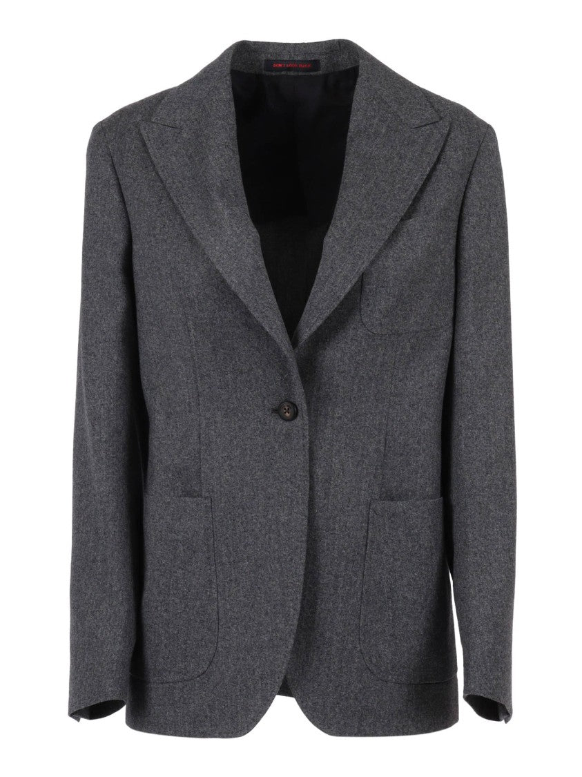 The Gigi Single-Breasted Tailored Virgin Wool Jacket