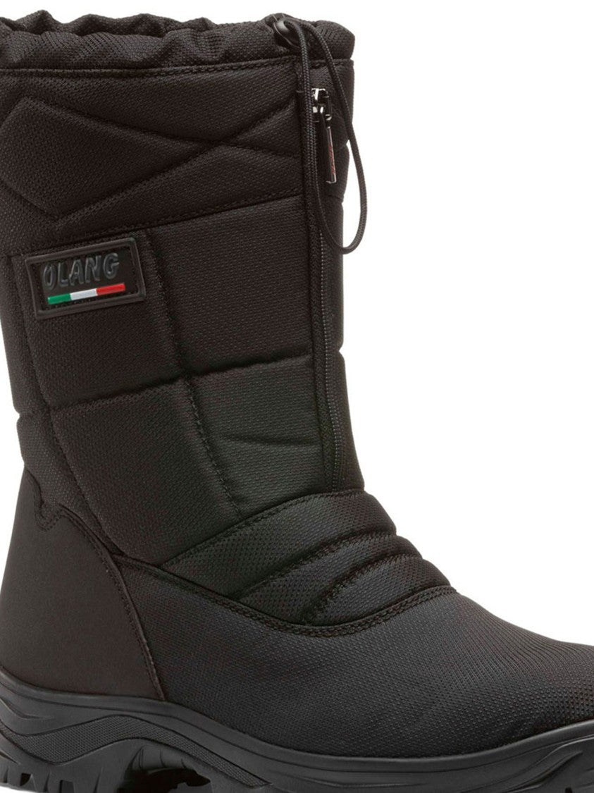 Olang Mid-Calf Quilted Nylon Boots With Rugged Rubber Sole