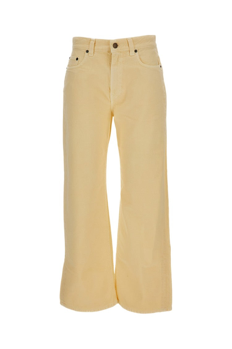 Haikure Organic Cotton-Linen Wide-Leg Jeans