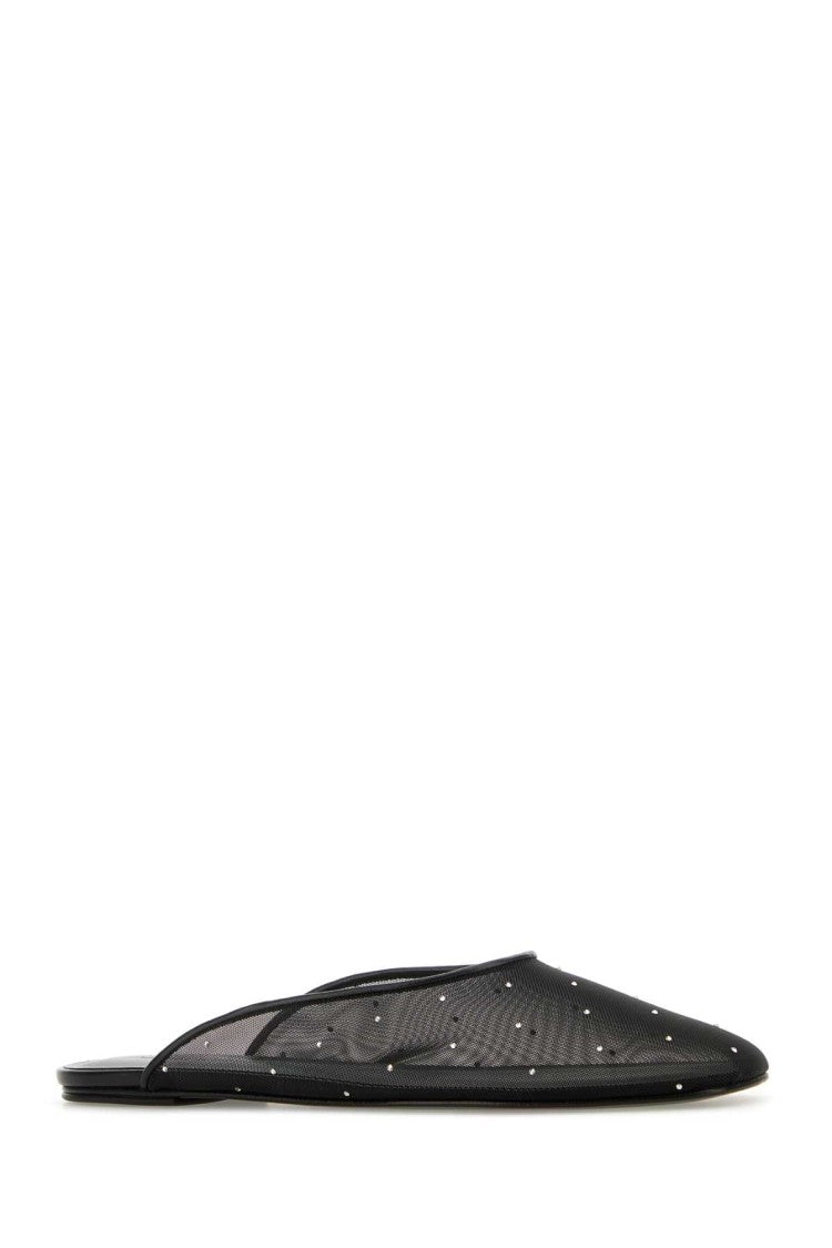 Magda Butrym Black Mesh Slippers