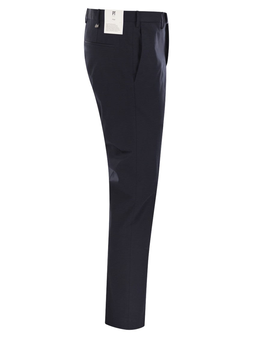 Pt Torino Dieci - Stretch Cotton Trousers