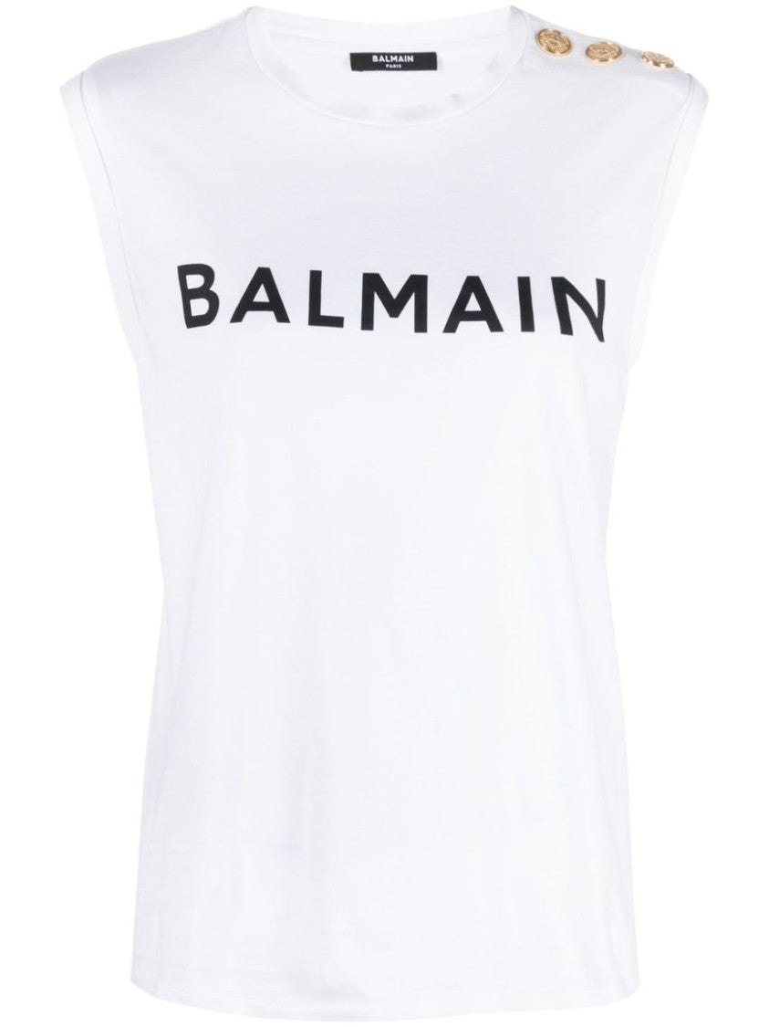 Balmain White Tank Top