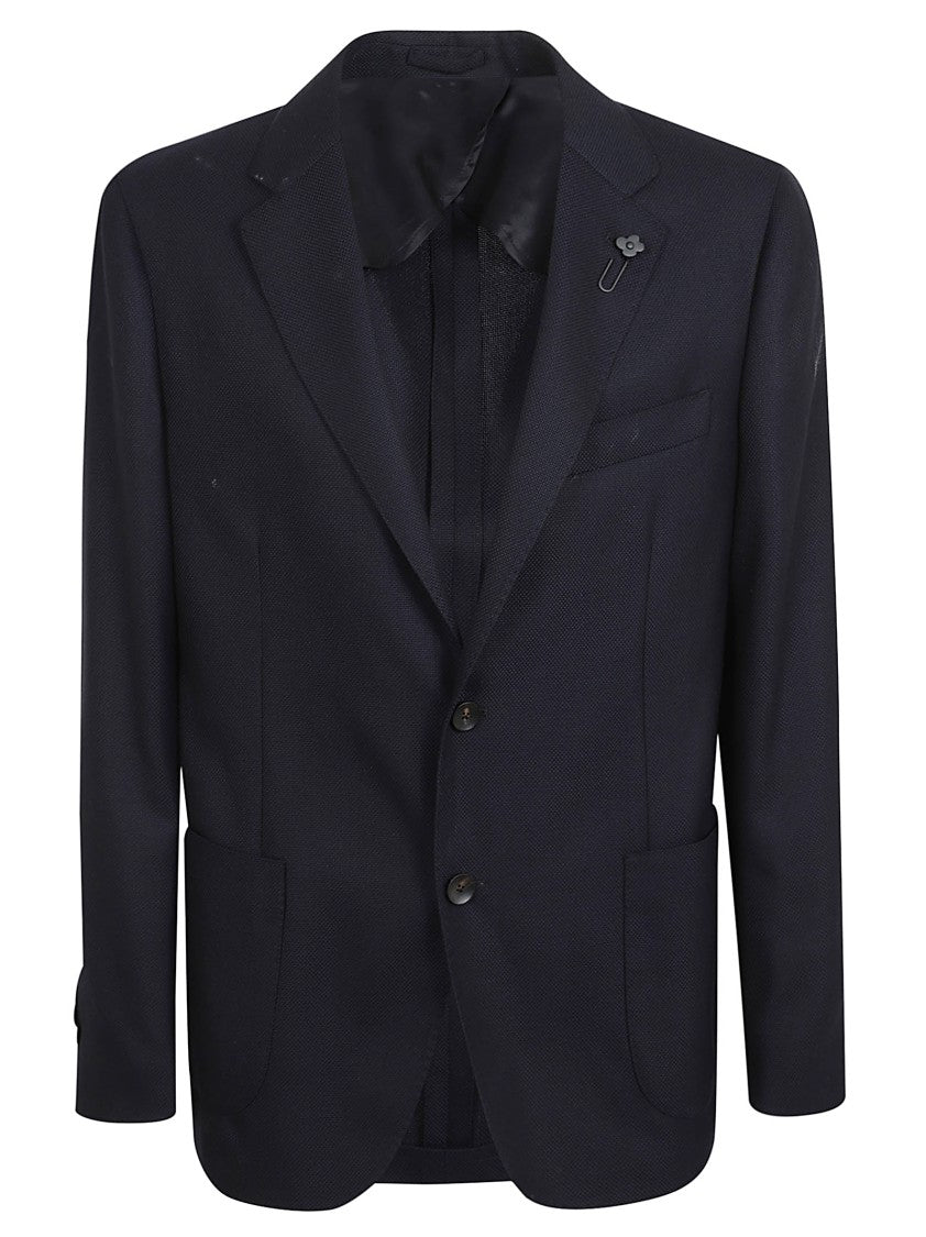 Lardini Wool Blazer With Comfort And Tailored Fit