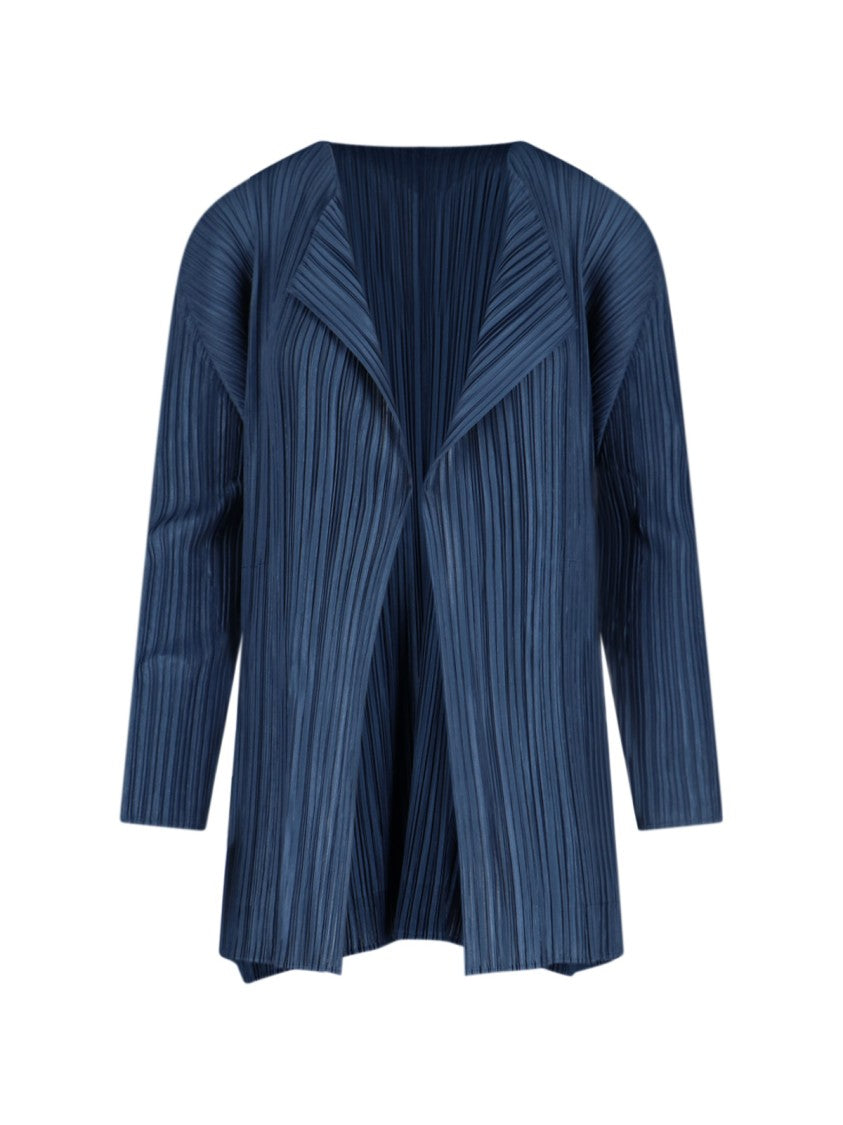 Pleats Please Pleated Design Jacket With Structured Silhouette