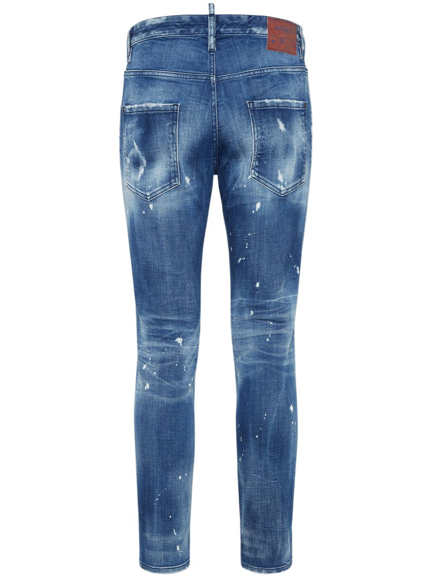 Dsquared2 Slim-Fit Skater Jeans With Distressed Detailing
