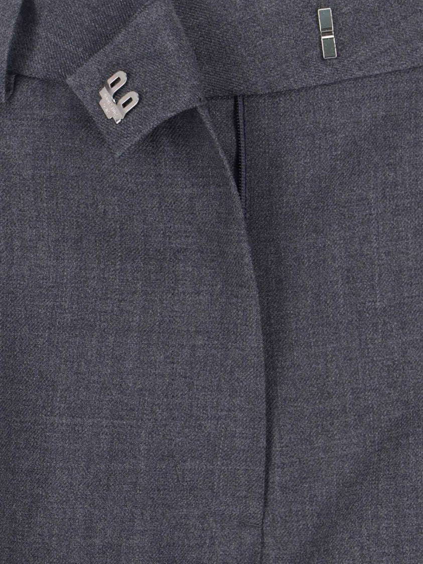 Low Classic Wool Pants – Grey